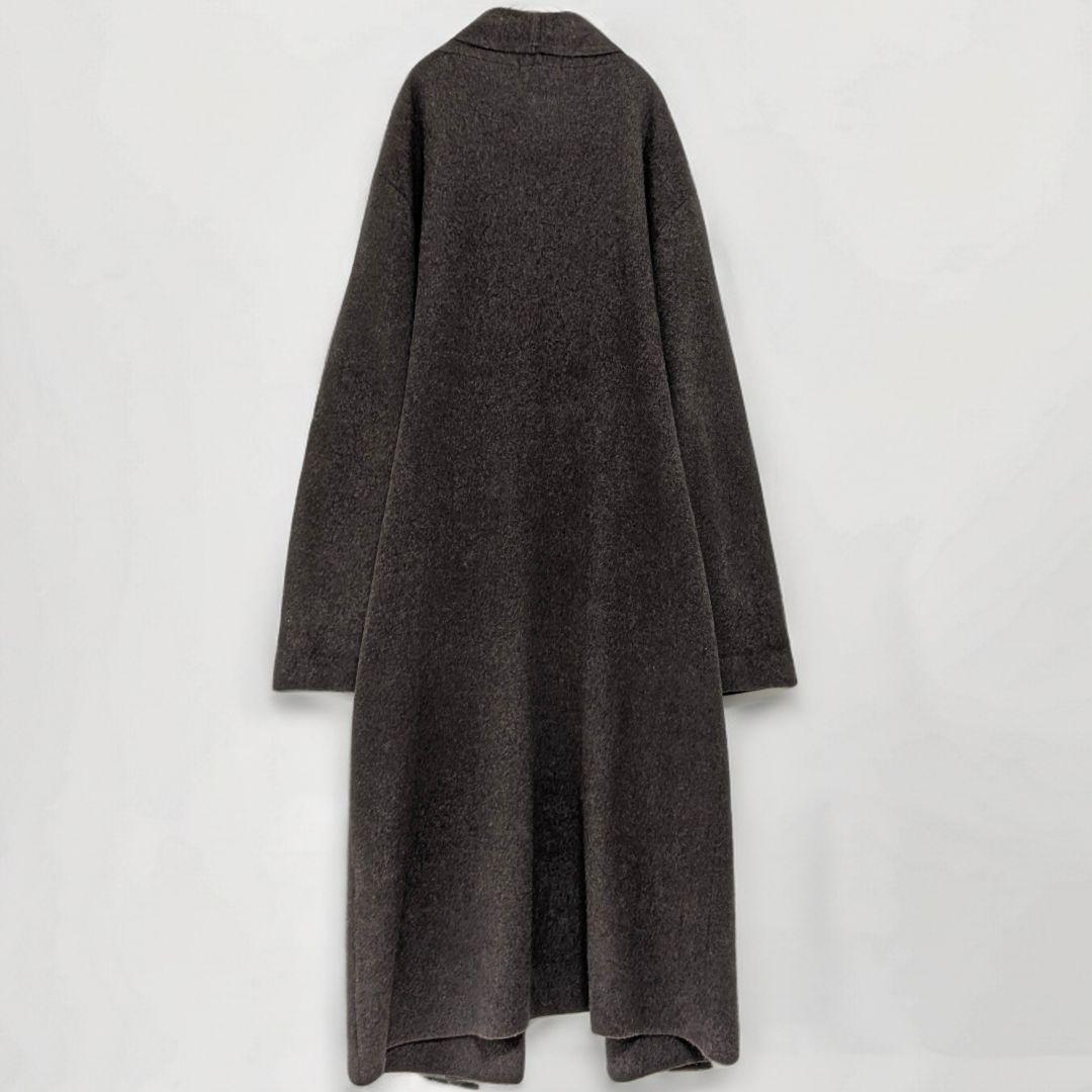 Whim Gazette フォックス混 ウール ロングカーディガン ガウン