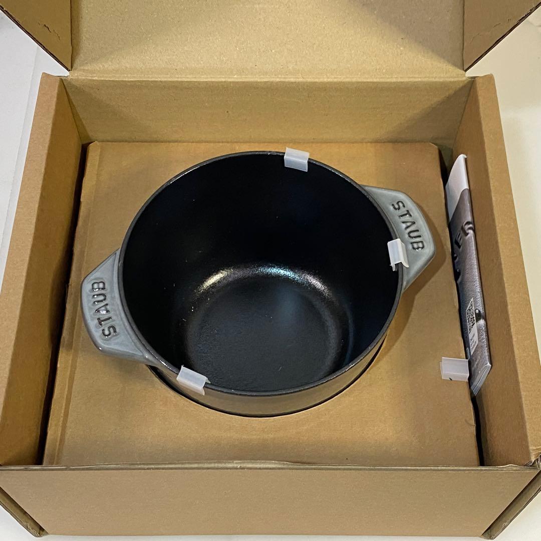 ◎未使用 STAUB ラ・ココット de GOHAN M グレー 16cm