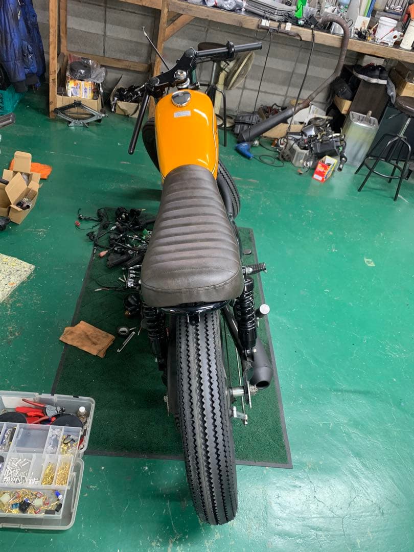 Kawasaki250TR用 カスタムシート 新品 張り替え済み 純正ベース使用