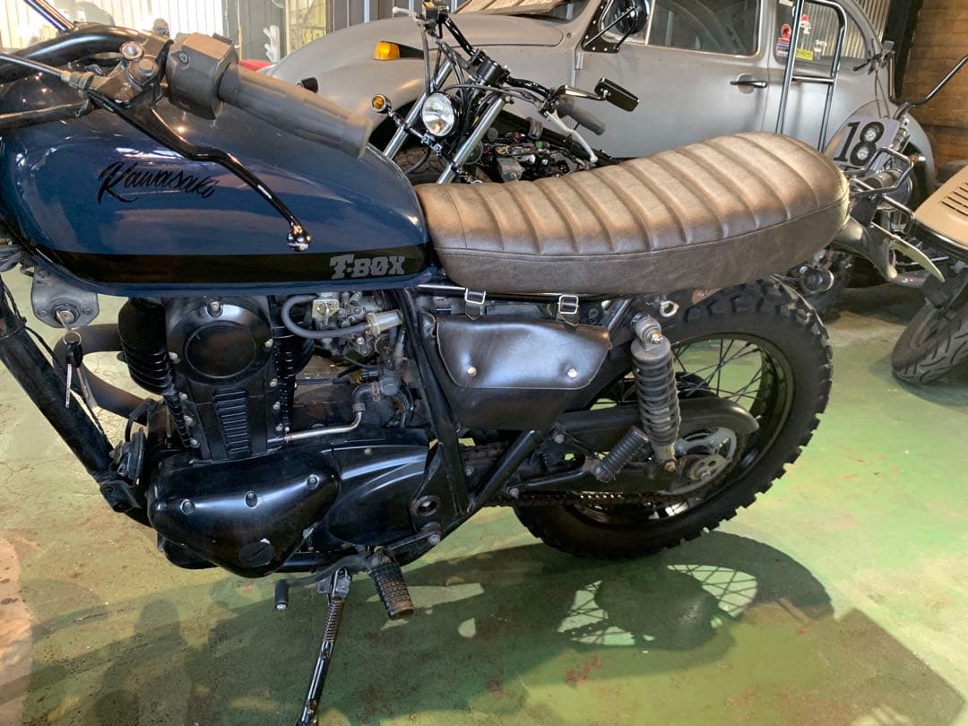 Kawasaki250TR用 カスタムシート 新品 張り替え済み 純正ベース使用