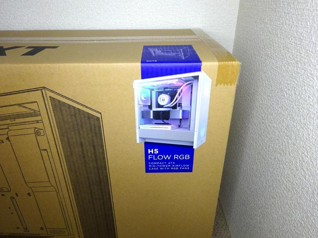 未使用NZXT H5 Flow RGB (2024) White RGBファン