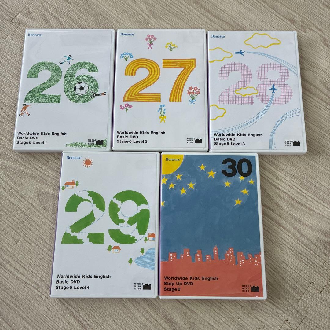 Worldwide kids English DVD stage1-6全30枚