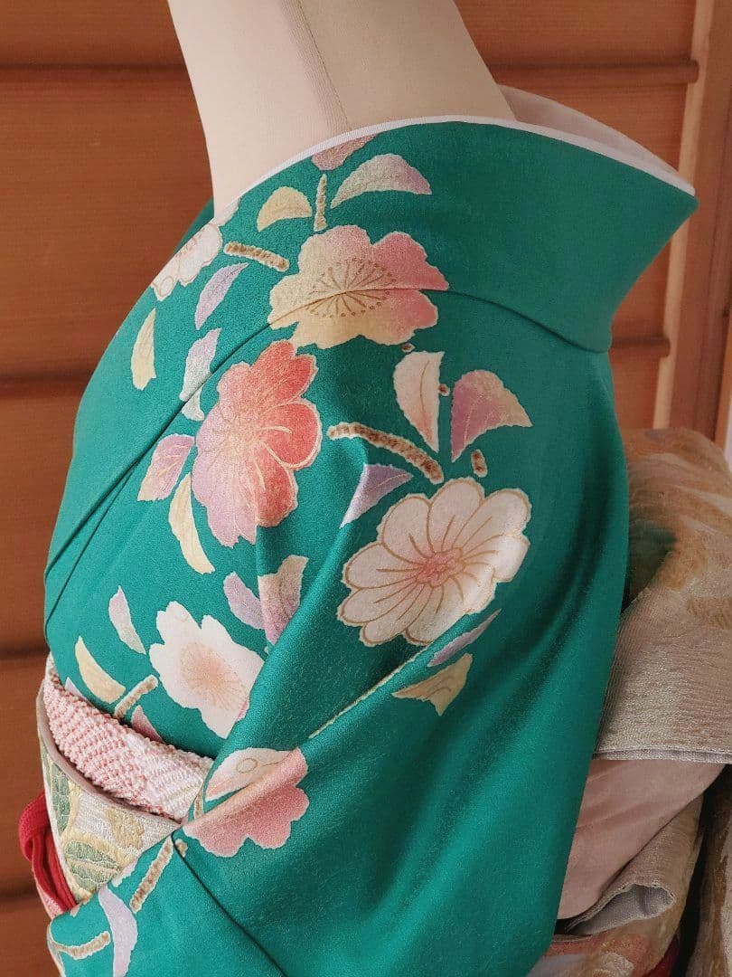 【トールサイズ＊176㎝】辻ケ花の振袖セット　袋帯　長襦袢　正絹　特価☆