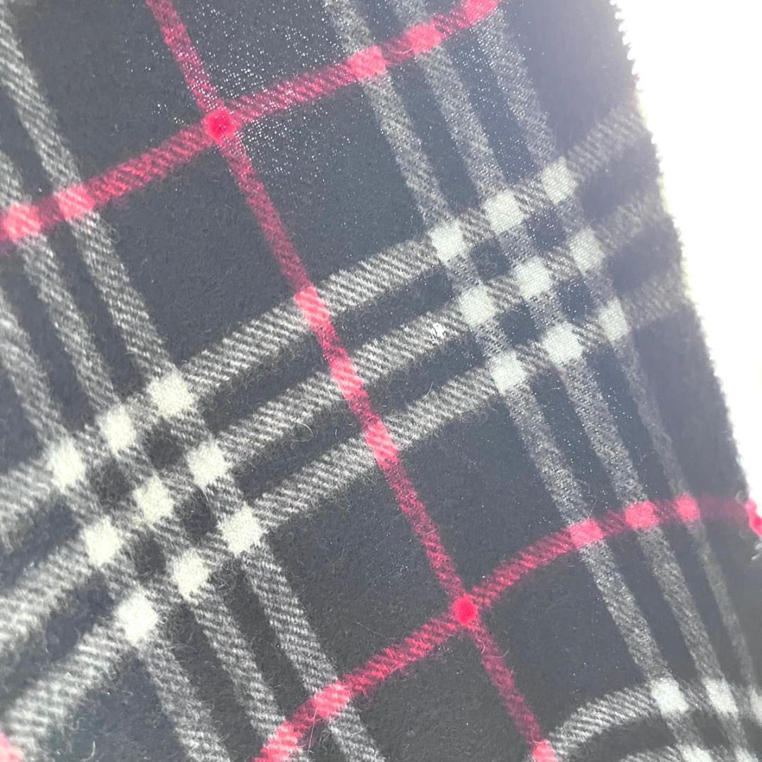 Burberry バーバリー　マフラー　カシミヤ100% ネイビー　ノバチェック