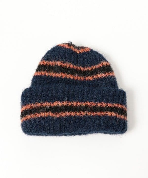 BEAMS シャギー ボーダー ワッチキャップ NAVY 完売