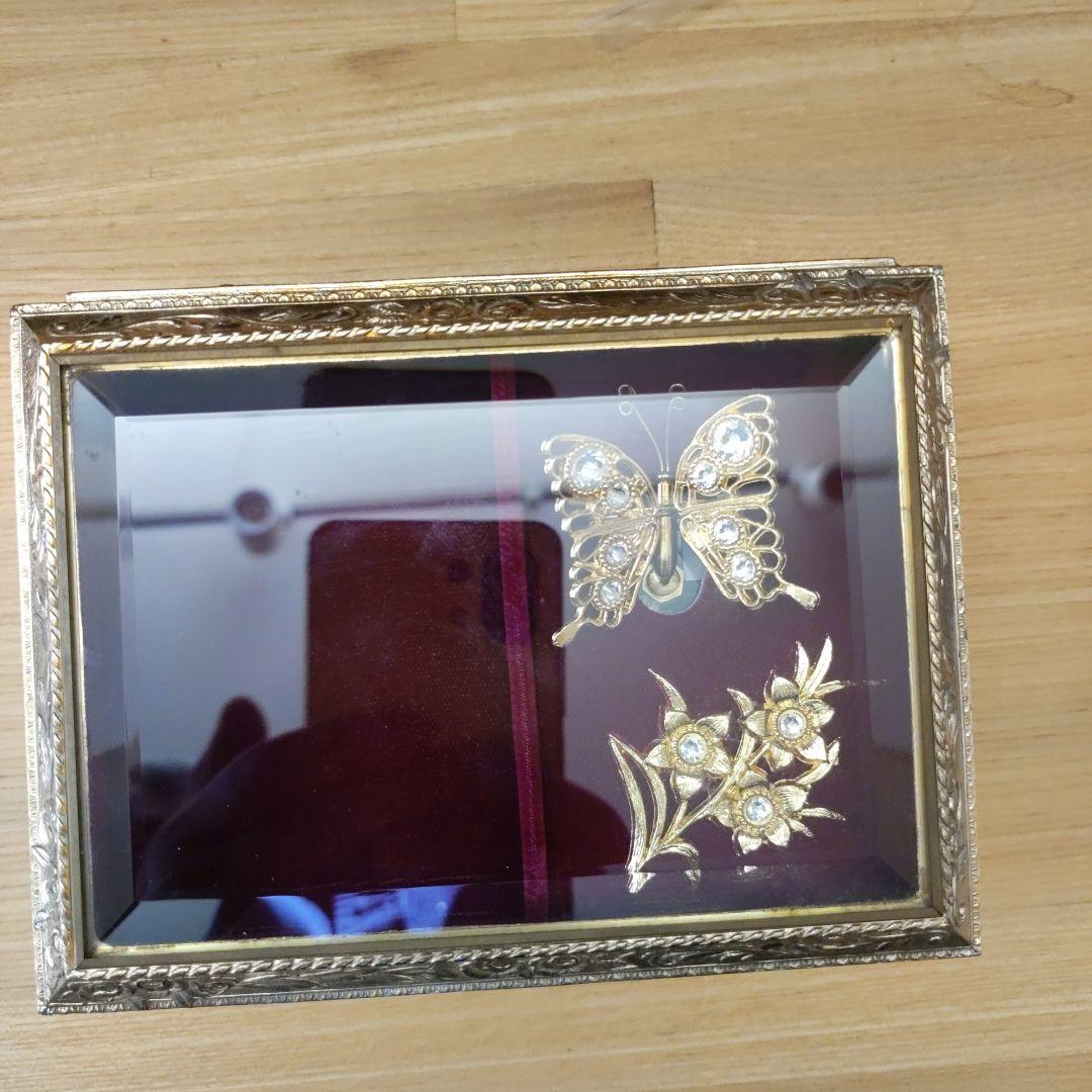 美品 小樽オルゴール堂 カノン BOX オルゴール蝶々