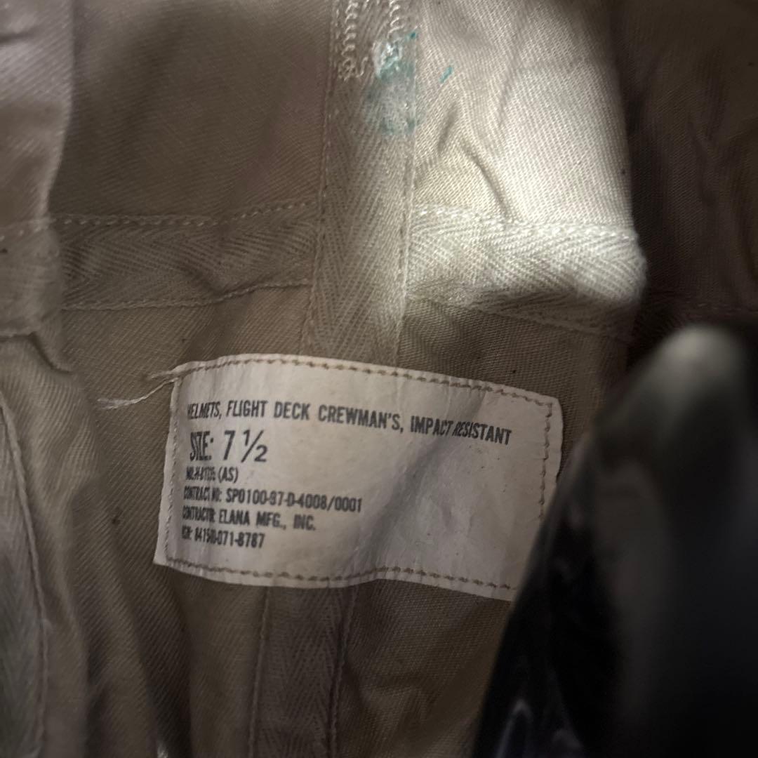 米軍実物　FLIGHT DECK CREWMAN'S HELMETSゴーグル付き
