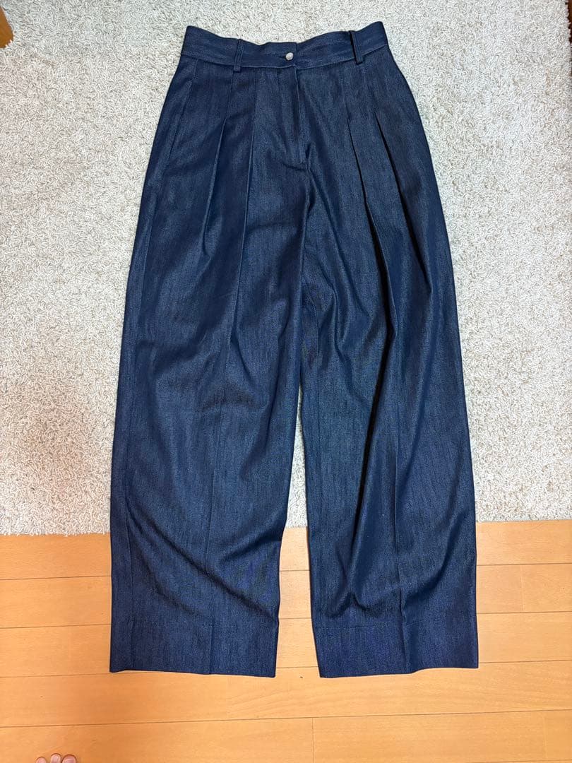 パンツ deres 16th collection silk denim pant