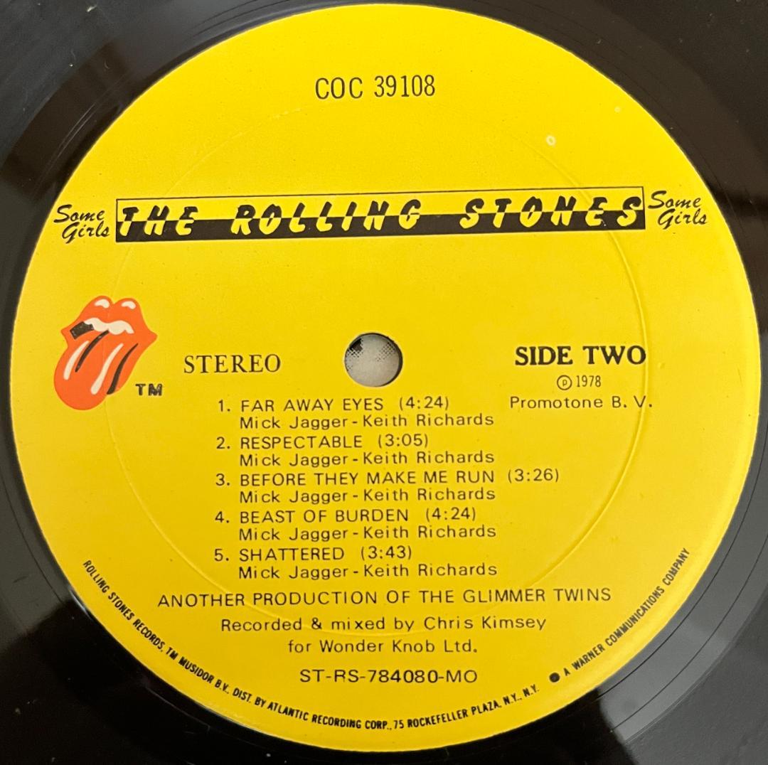 洋楽 LP The Rolling Stones Some Girls