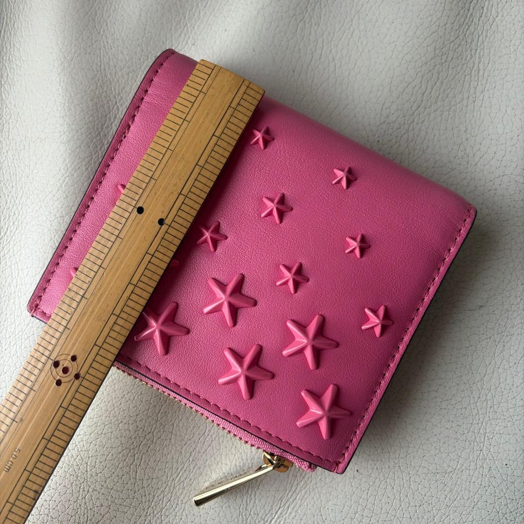 JIMMY CHOO 星型スタッズ 二つ折り財布
