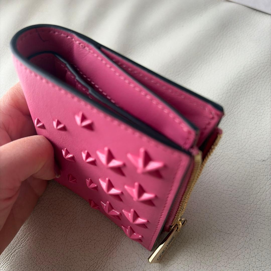 JIMMY CHOO 星型スタッズ 二つ折り財布