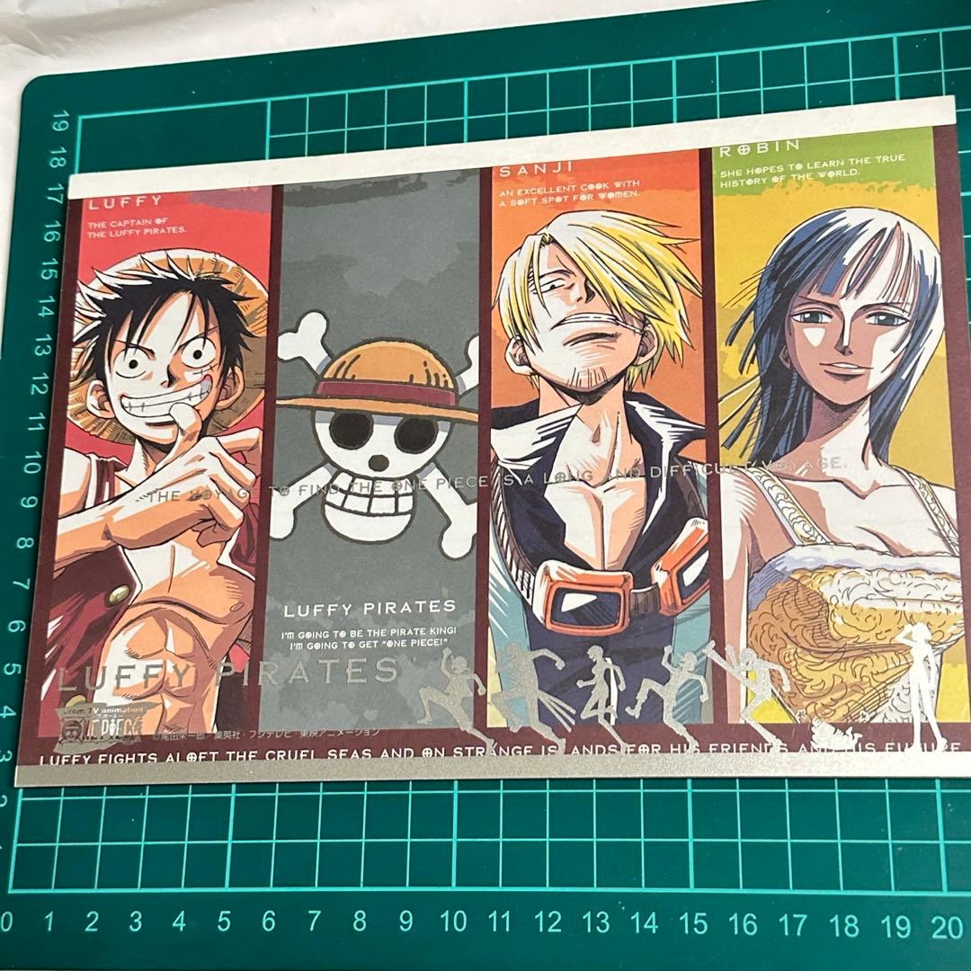 ワンピース　レターパッド　メモ帳　イラストシート　麦わらの一味　初期　レトロ