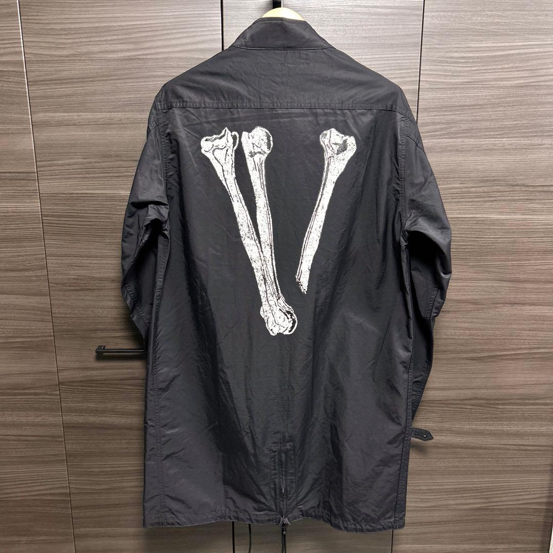 VLONE ヴィーローン モッズコート スカル バックボーン ブラック XL
