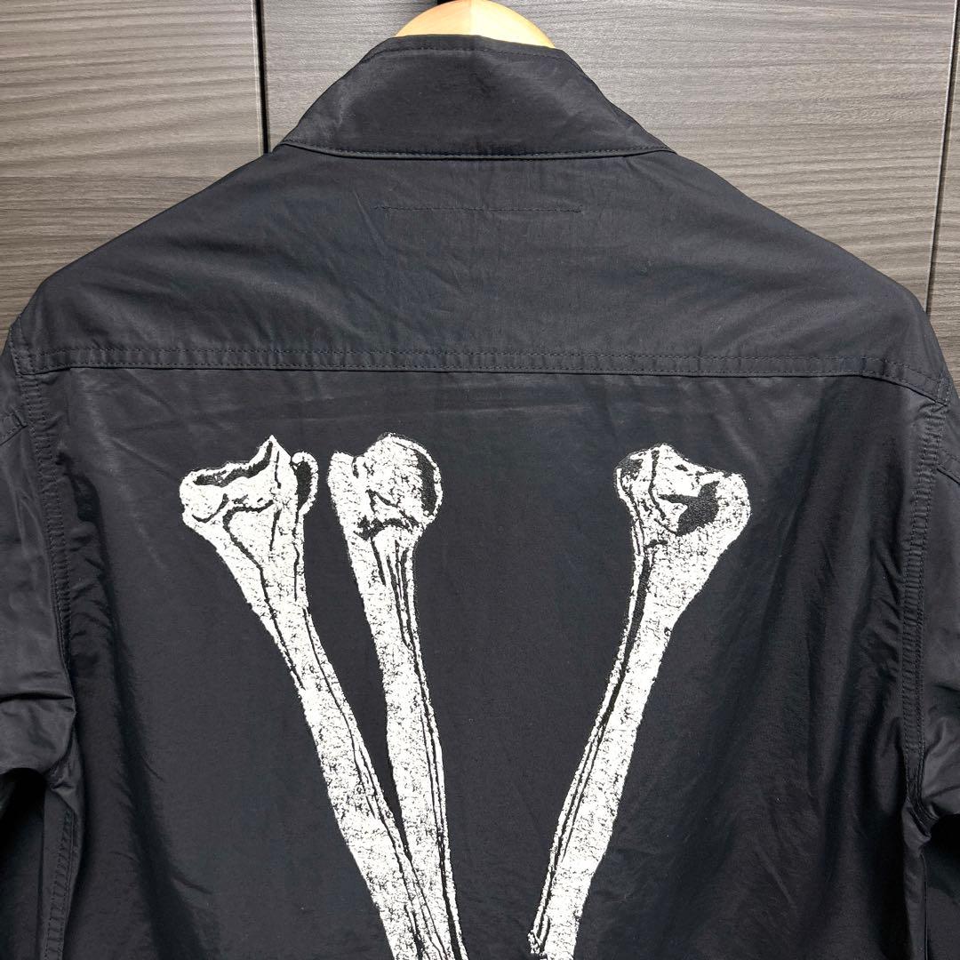 VLONE ヴィーローン モッズコート スカル バックボーン ブラック XL