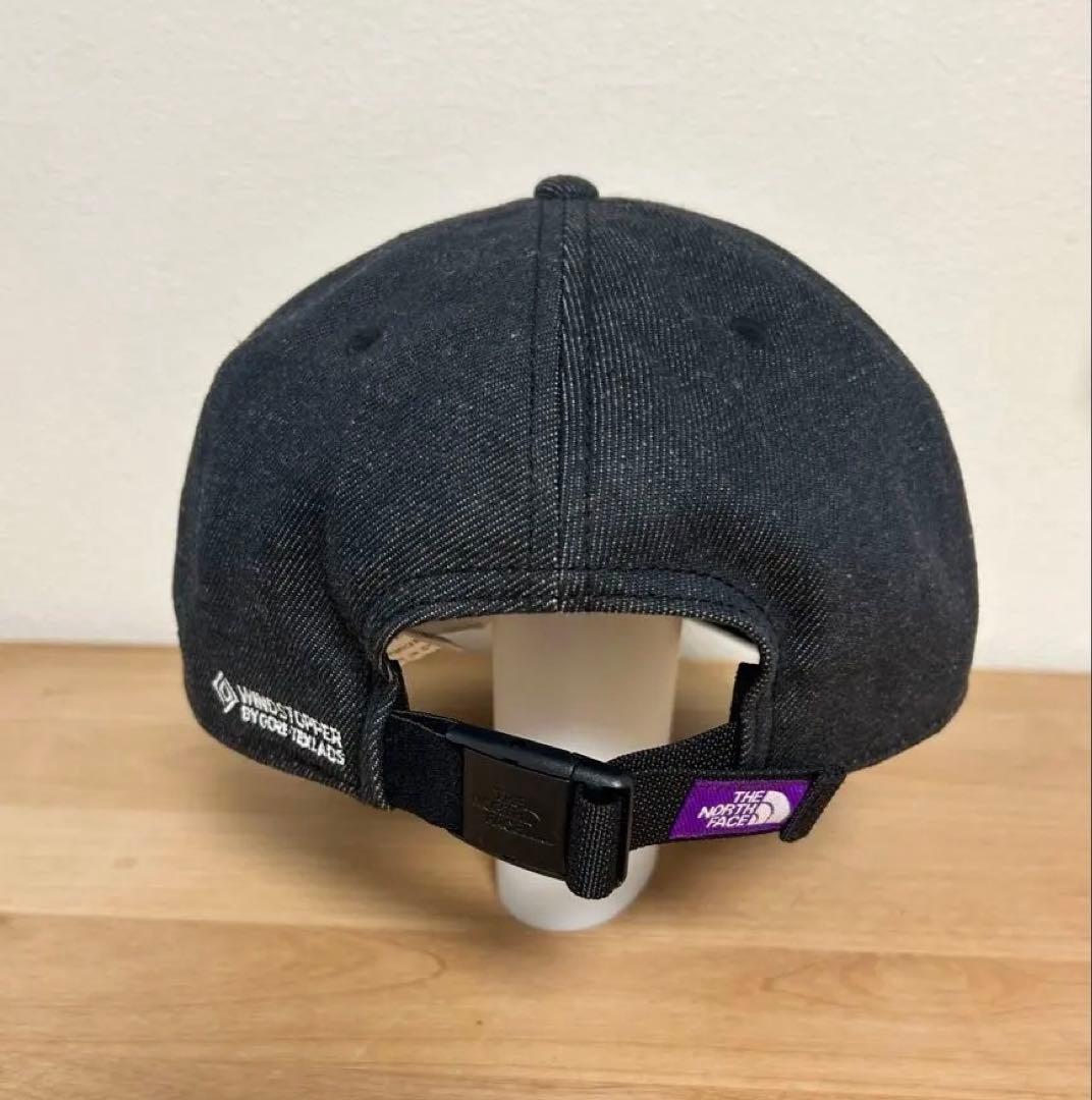 美品ノースフェイス パープルレーベル キャップ WINDSTOPPERLINER