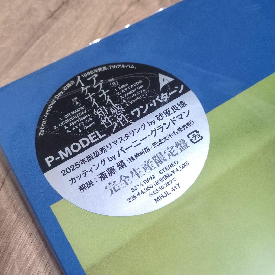 P-MODEL「ONE PATTERN」〈完全生産限定盤（LPレコード）〉