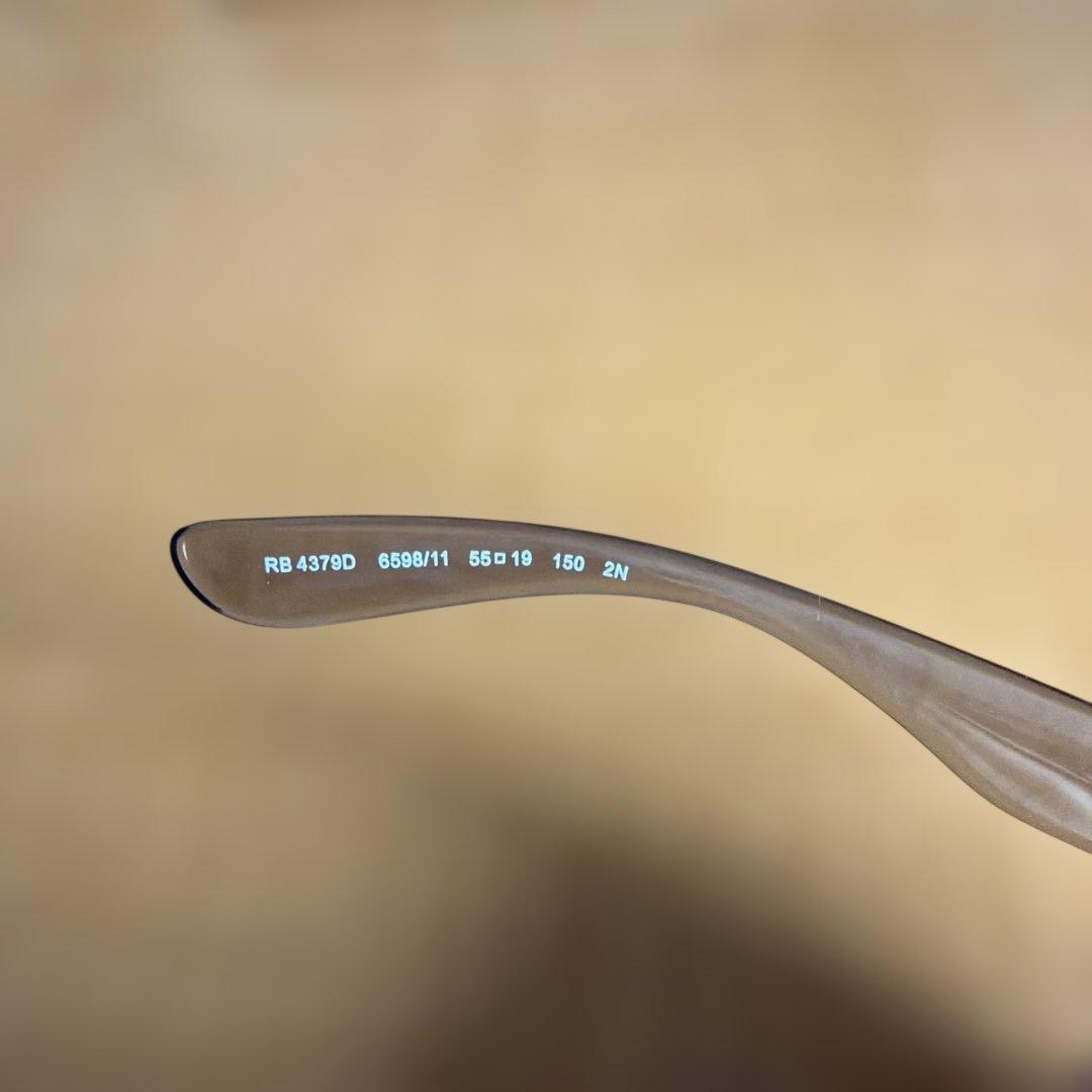 Ray-Ban クリアフレーム サングラス　レンズ グレー