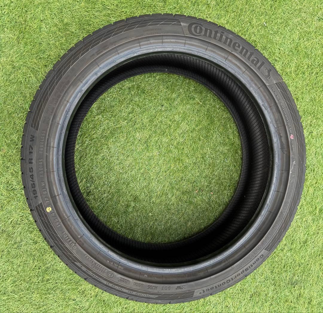 タイヤ　CONTINENTAL 195/45r17 4本　セット　ノーマル