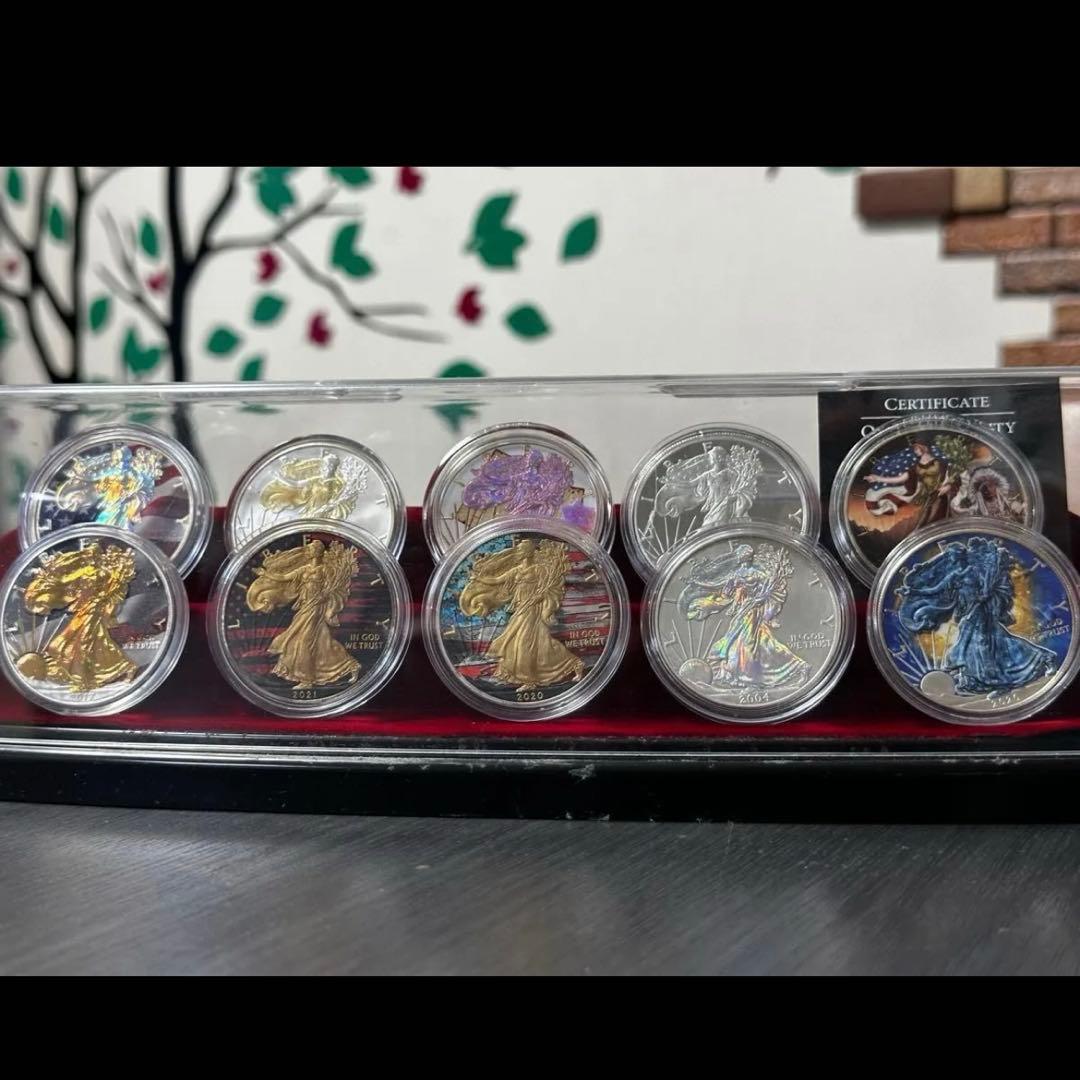 銀貨 米国 アメリカンイーグル 2017年 ゴールドホログラム