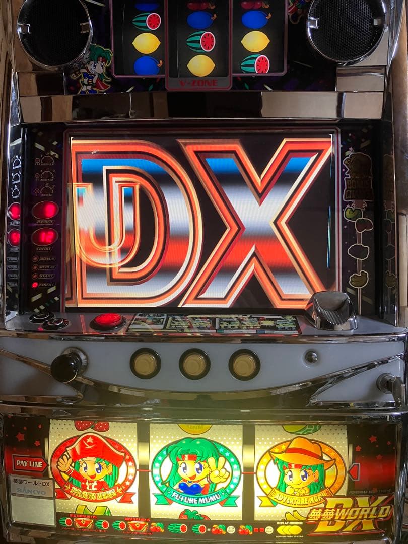 パチスロ実機　夢夢ワールドDX 4号機　液晶難あり