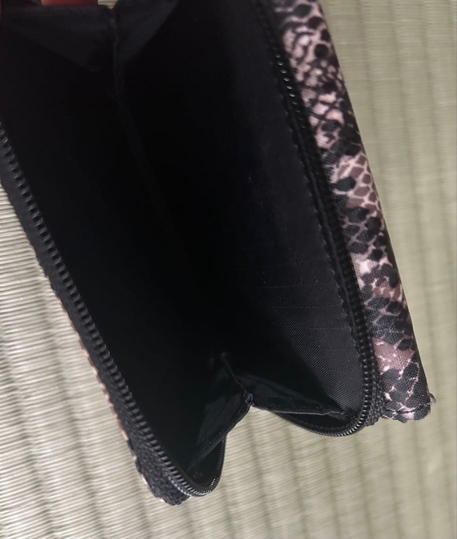レスポートサック ヘビ柄 三つ折り財布 パイソン柄