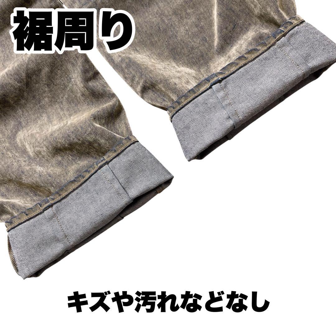 未使用級【Ungrid】25AW フロッキー起毛 カーブデニム パンツ 24