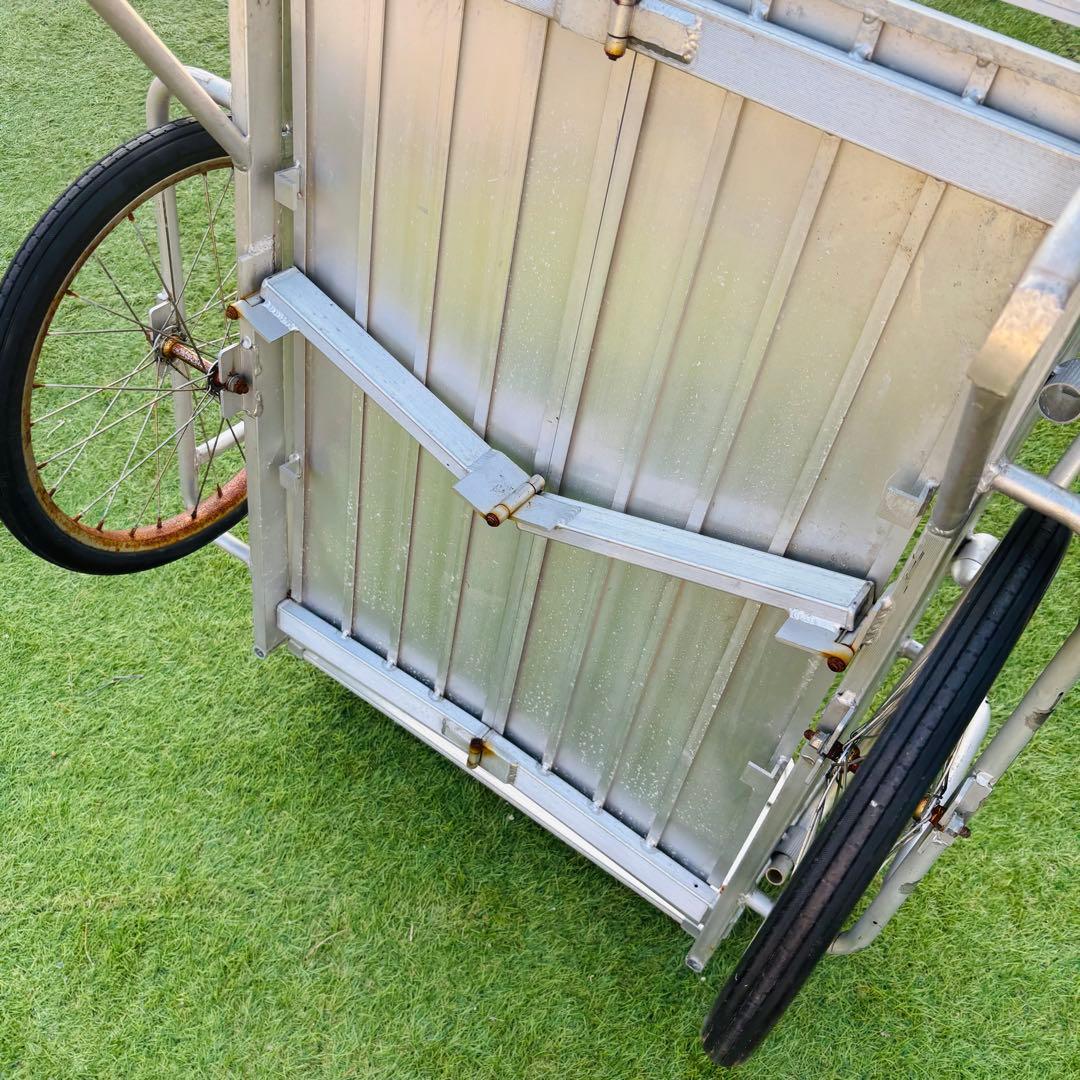 リヤカー アルミ 折りたたみ ノーパンク 耐荷重130kg 軽量 運搬