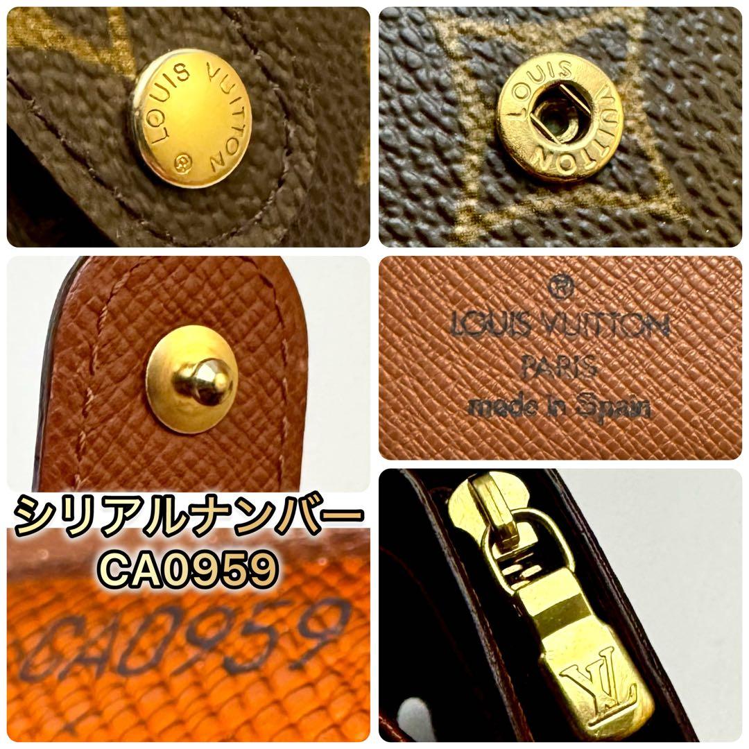 LOUIS VUITTON ルイヴィトン コンパクトジップ 折り財布 モノグラム