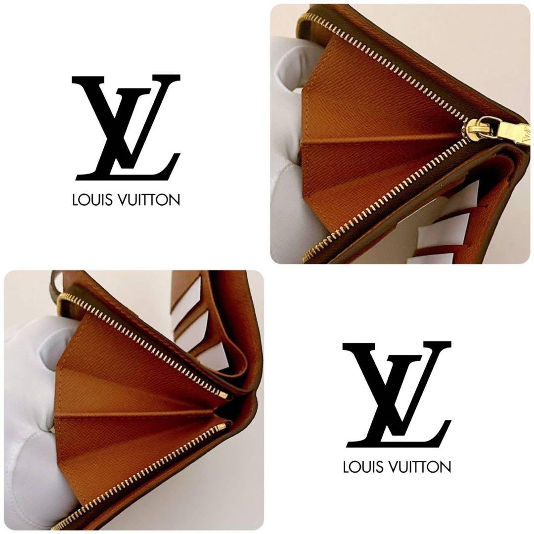 LOUIS VUITTON ルイヴィトン コンパクトジップ 折り財布 モノグラム