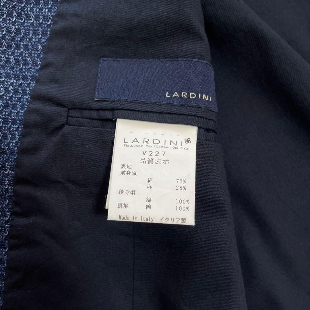 LARDINI ラルディーニ　ジレ（ベスト）ネイビー　46 ブートニエール付き