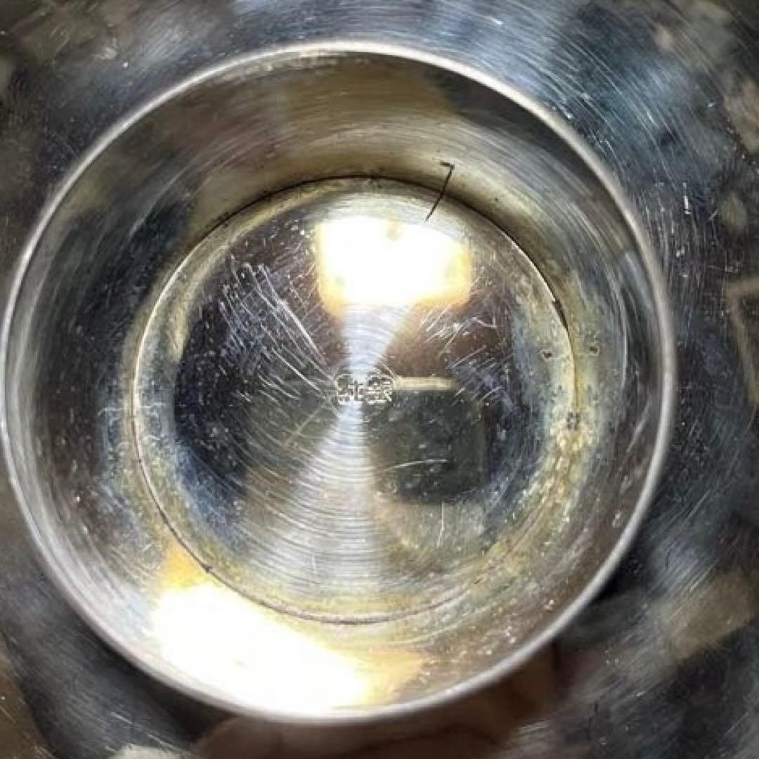 純銀製　盃　木製箱付き
