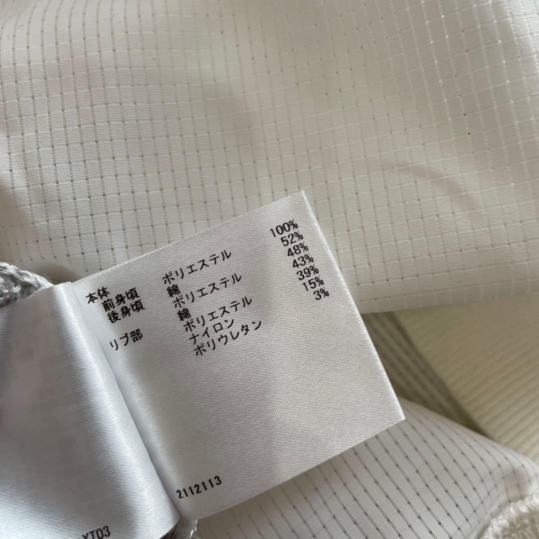 新品未使用タグ付き　ゴルフウェア【muningwear】Vネックベスト　白　L
