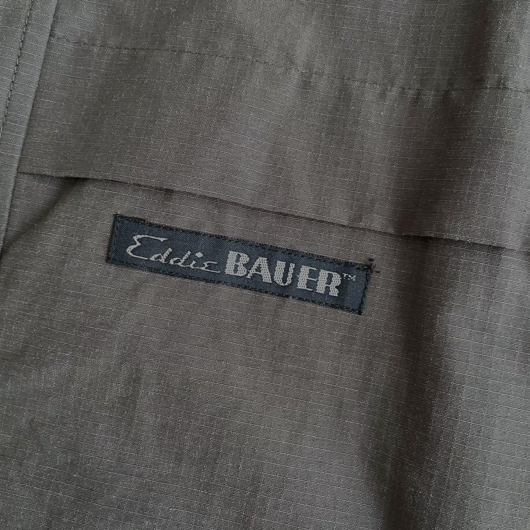 【美品】EddieBauer エディバウアー 90s ナイロンベスト D.GRY