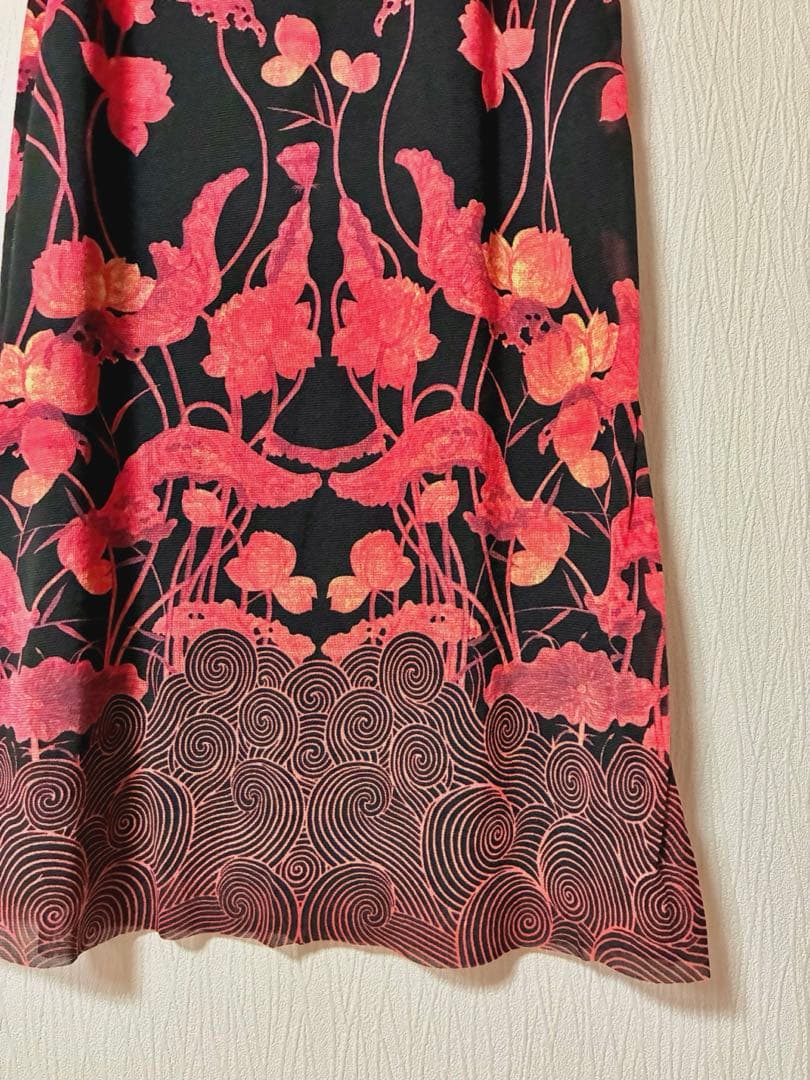 VIVIENNETAM ヴィヴィアンタム　蓮の花　サイドスリット　スカート