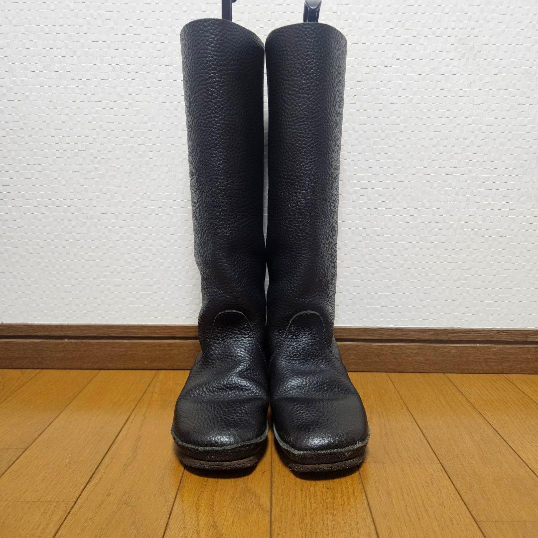 極美品☆ KOOS コース ロングブーツ シボ革 黒 人気