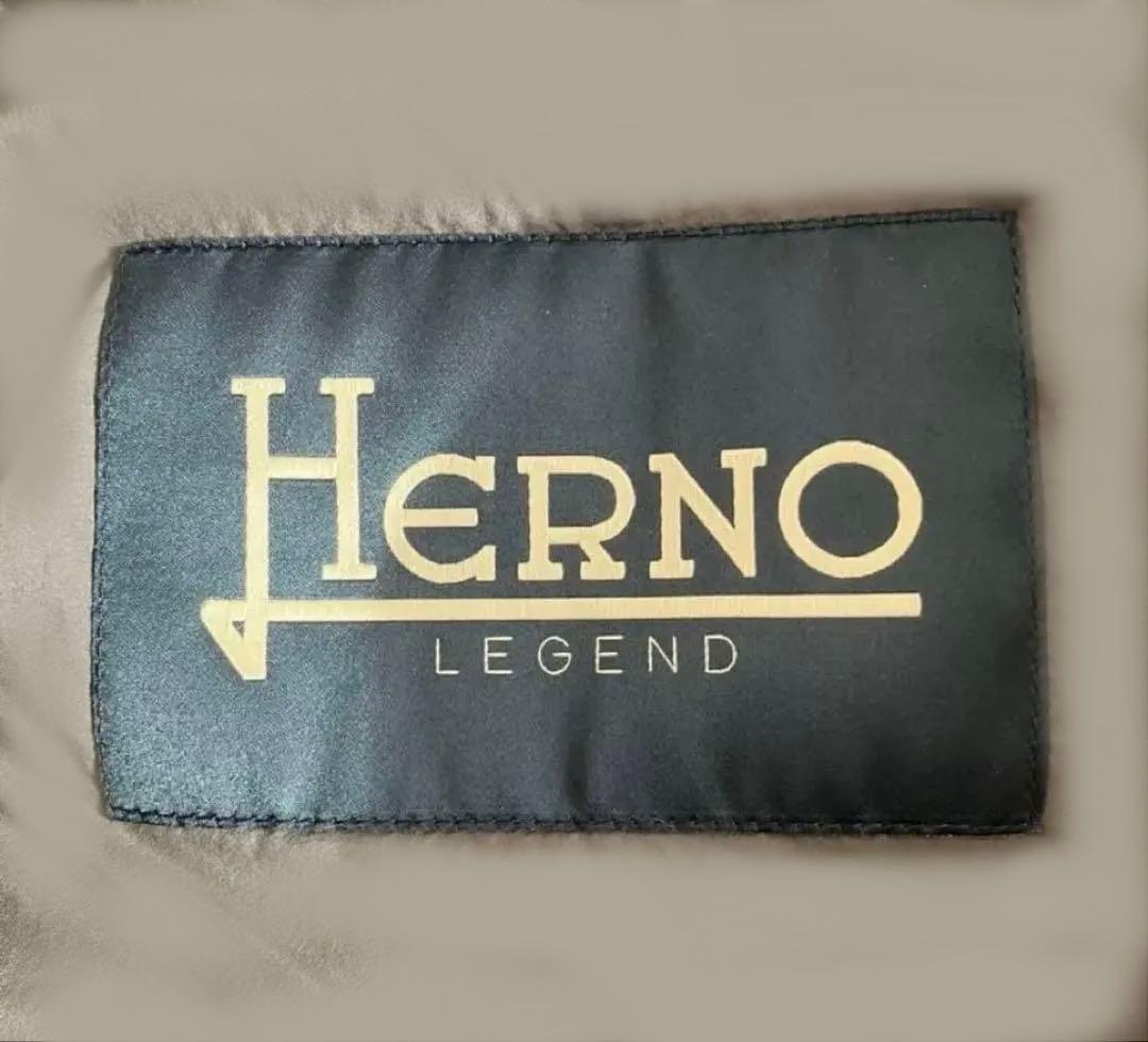 【美品】ヘルノ Herno　ダウンベスト 50サイズ グレー