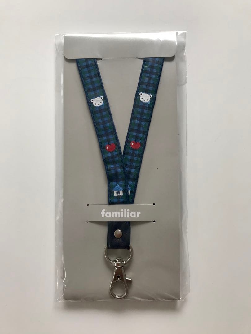 新品 familiar ファミリア ネックストラップ ネック ストラップ 緑