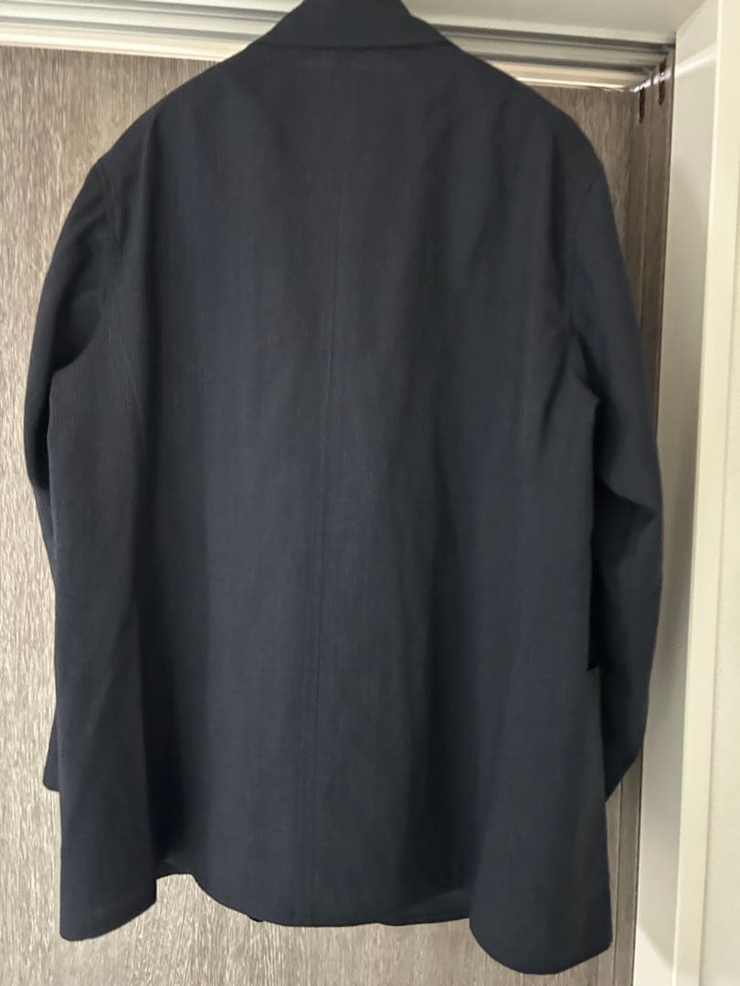 【タグあり】comoli 24ss ウールジャケット ストライプ