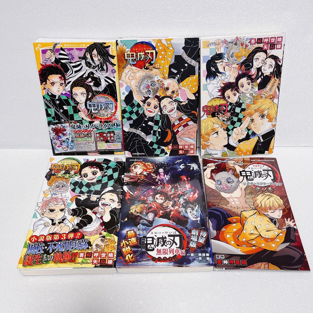 鬼滅の刃 ノベライズ 集英社みらい文庫 キャラクターズブック付 セット