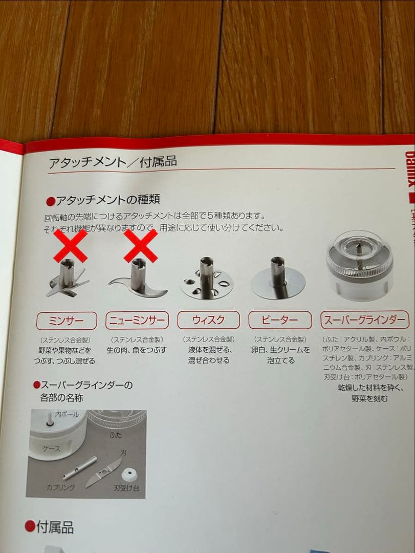 はなもも様用 新品未使用　タッパーウェア　バーミックス　アタッチメント不足