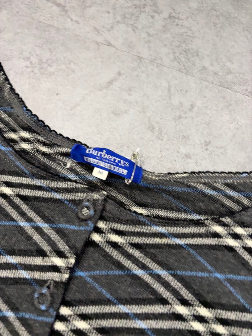Burberry old チェックガーデン　レア　ロゴ入り　総柄