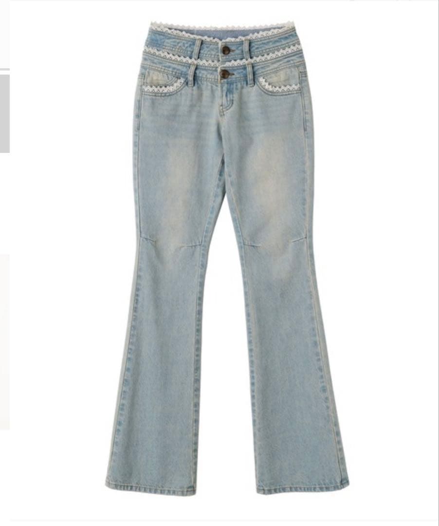 パンツ sculptor Double Waist Boots Cut Denim
