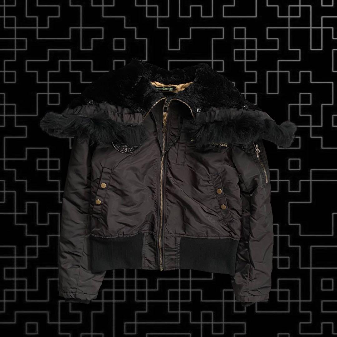 BANANASEVEN 00s n2b fur jacket y2k お兄系