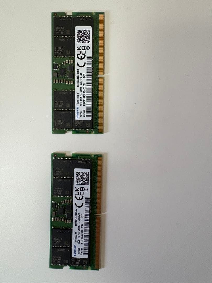Samsung 16gb SODIMM メモリー x 2 32gb