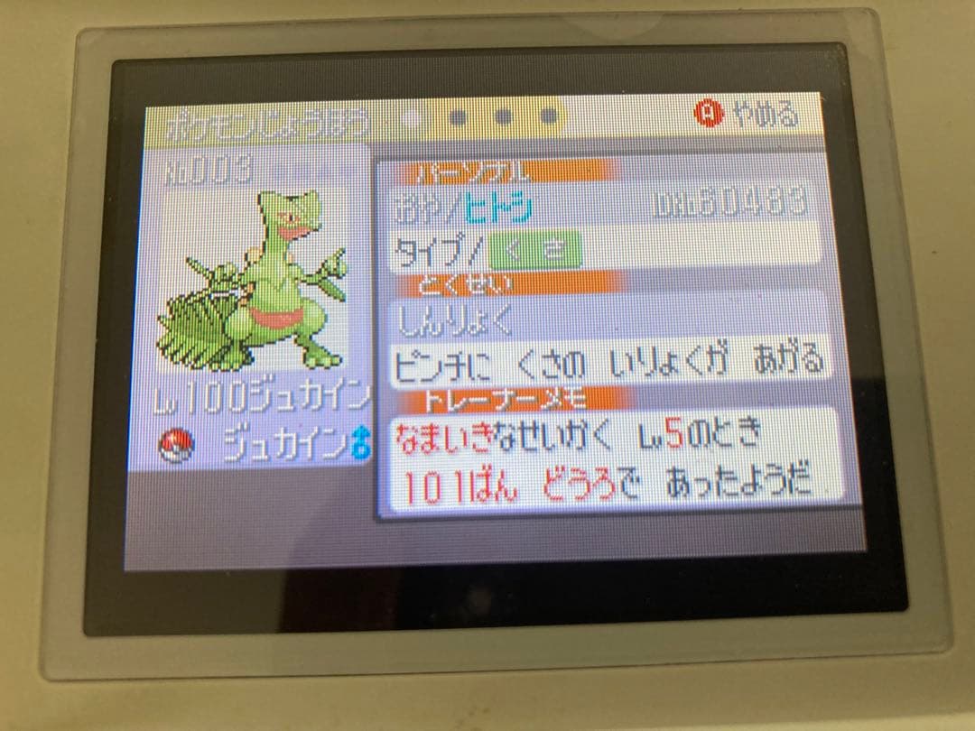 ポケットモンスター　ルビー 強データ ポケモン　ゲームボーイアドバンス