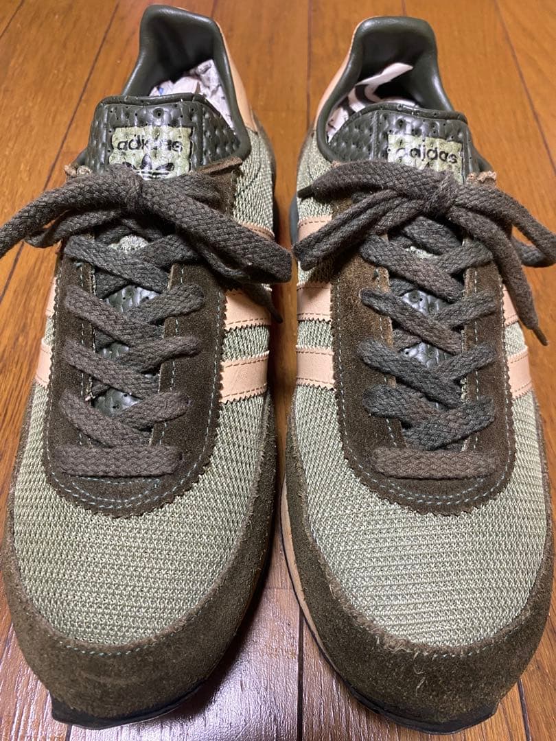 80s adidas 600 カーキ 25スニーカー AS600 ヴィンテージ