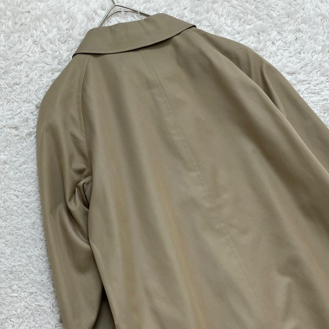 バーバリー ステンカラーコート ノバチェック ロング 白タグ ベージュ 11 L