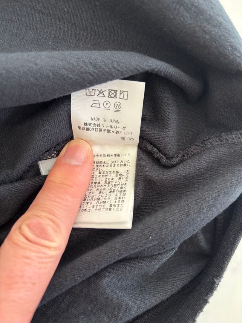 ロンハーマンダメージTシャツ　XL ブラック　OVY
