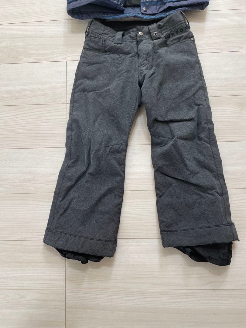 BURTON スノーボードウェアセット XS グレー/青　ジュニア