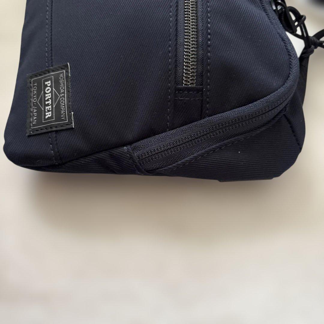 美品✨PORTER フロント ブラック ボディバッグ ショルダーバッグ